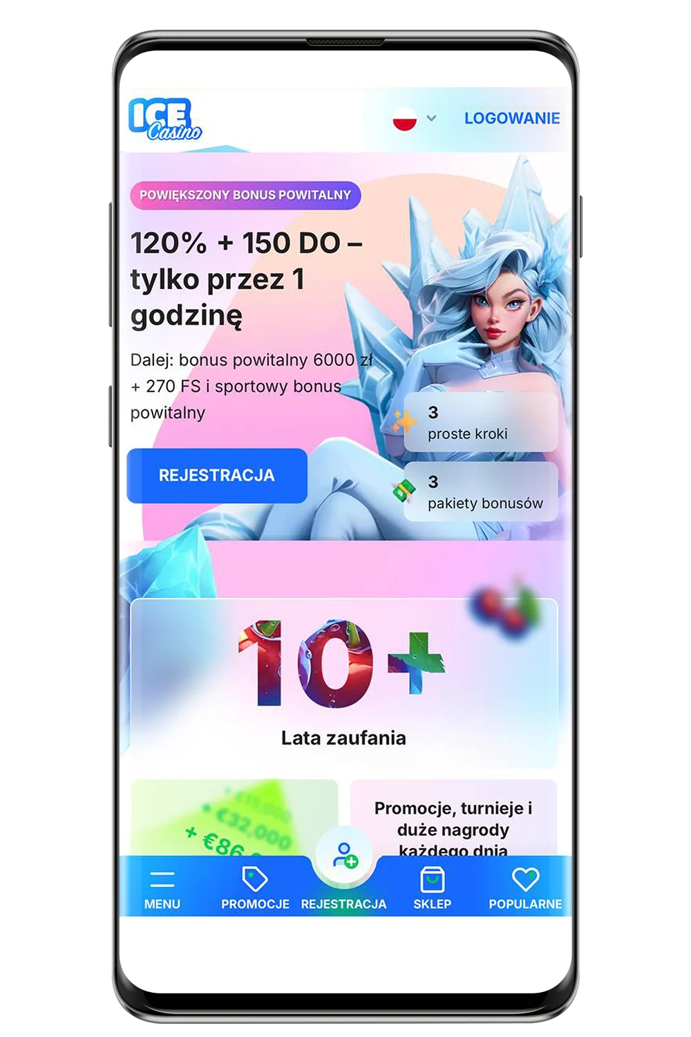 Zrzut ekranu z oficjalnej strony internetowej